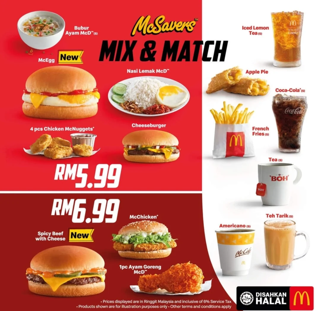 2022 menu mcd McDonald's Menu