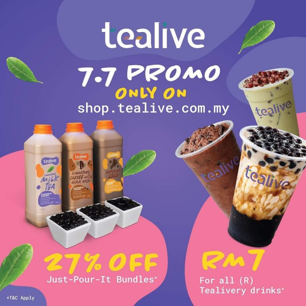 Tealive 7.7 Promo