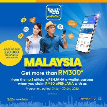 Claim Your Rm50 Epenjana With Touch N Go Ewallet And Enjoy Over Rm300 Worth Of Vouchers