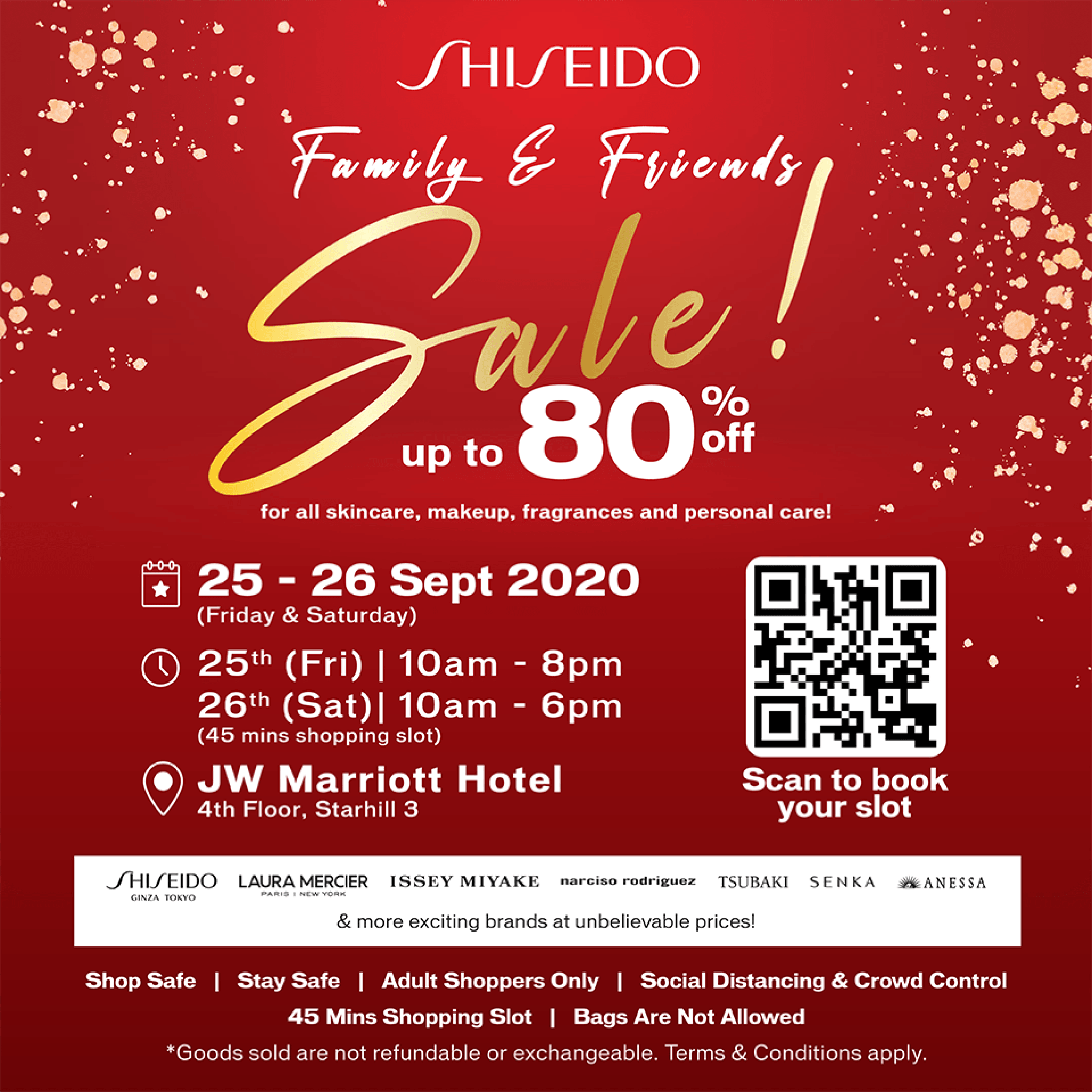 Shiseido Family & Friends Sale JW Marriott Hotel KL LaptrinhX
