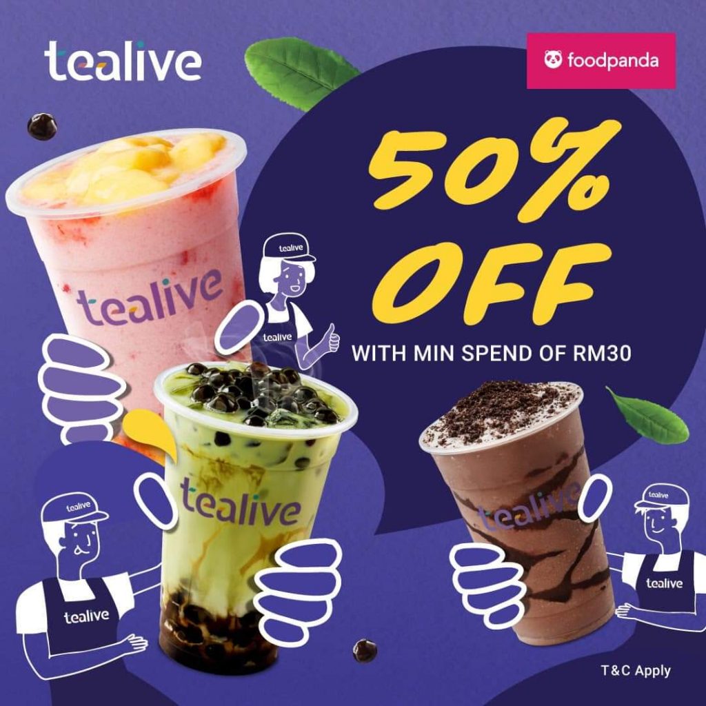 Tealive Drinks 50 Off with FoodPanda LaptrinhX
