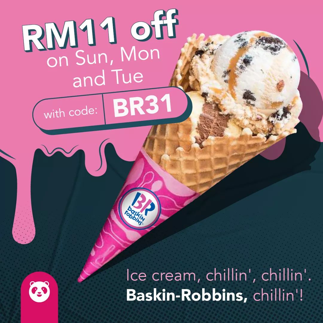 Baskin Robbins Ice Cream Extra RM11 Off