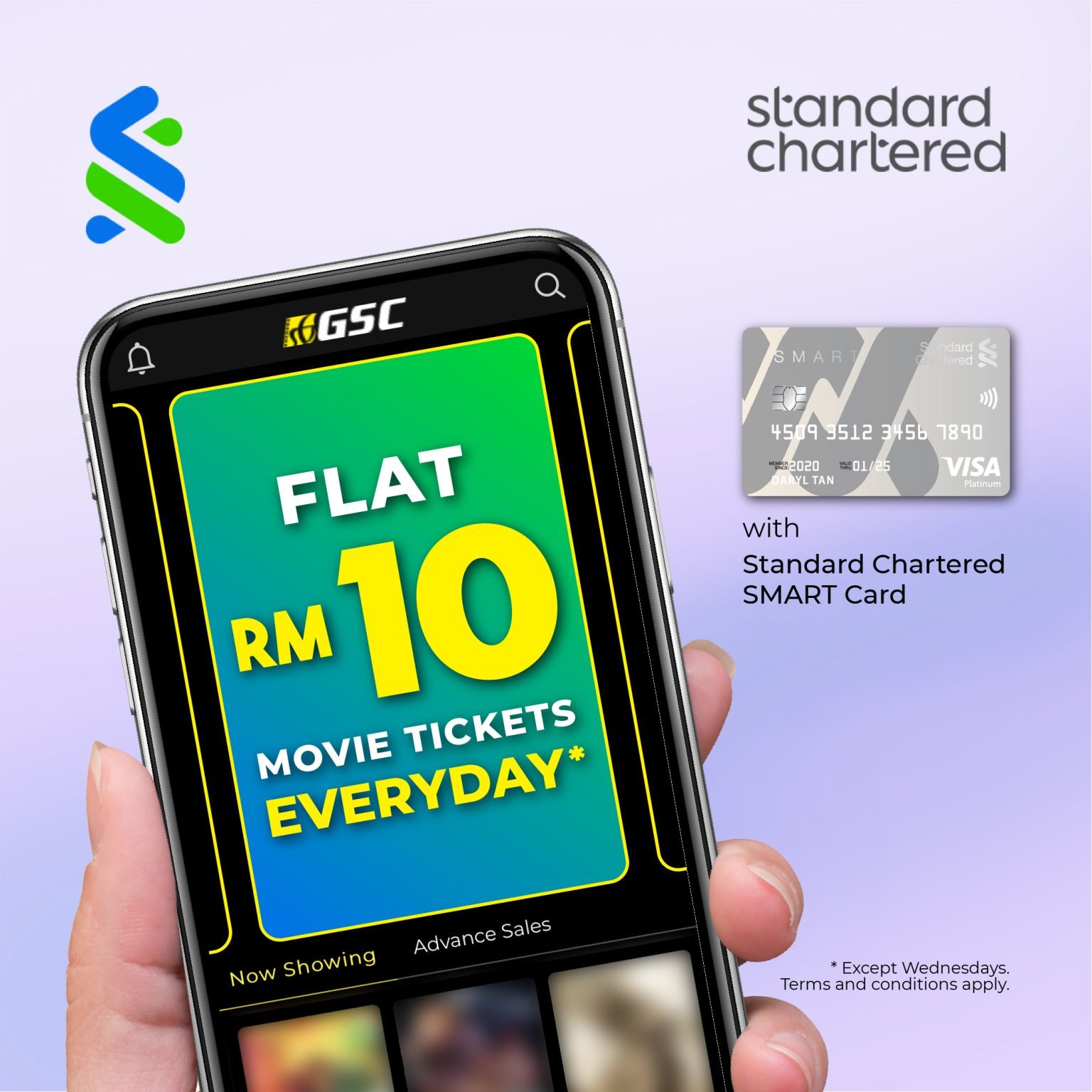 GSC Movie Ticket Price RM10 for Standard Chartered SMART Cardmembers