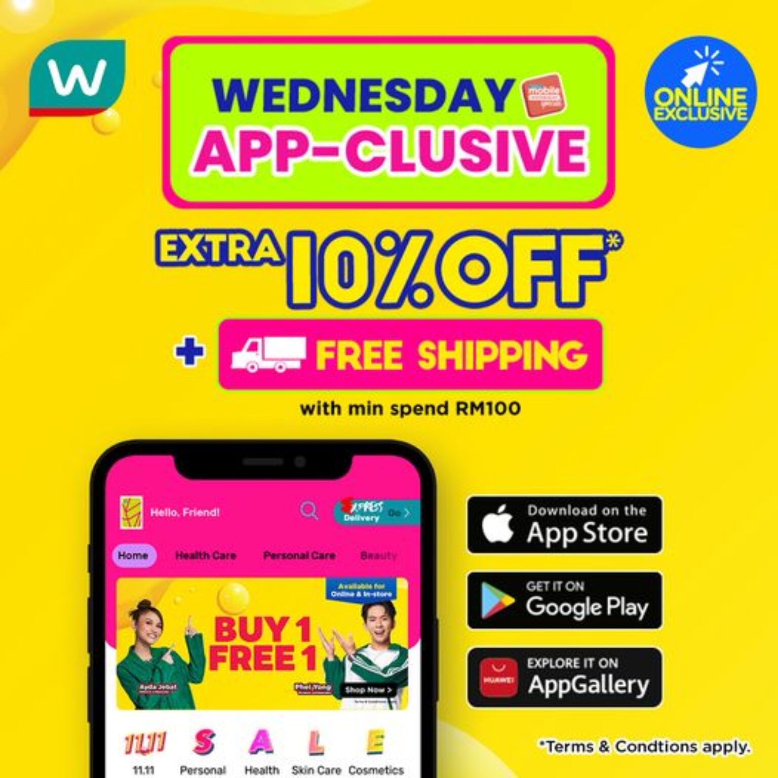 Watsons WEDNESDAY APP CLUSIVE