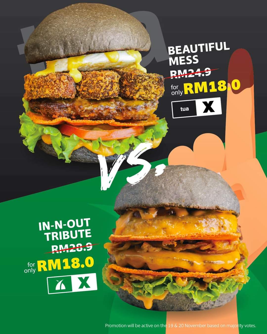 MyBurgerLab GE15 RM6 90 Off The Beautiful Mess OR RM10 90 Off The In N 