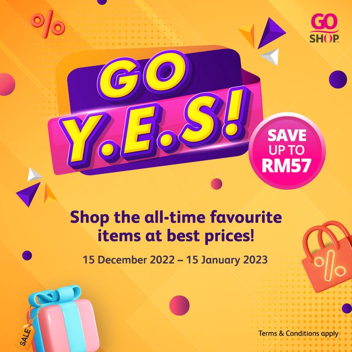 Go Shop Y.E.S SALE Promotion Dec 2022 - Jan 2023