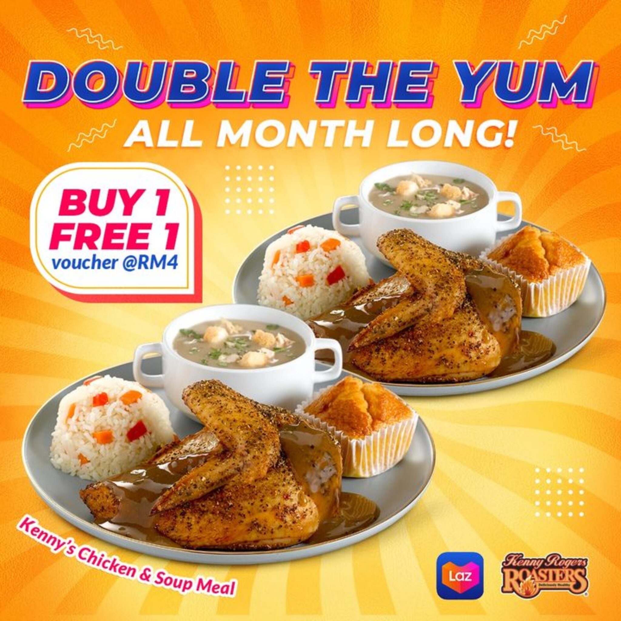 Kenny Rogers ROASTERS: Score Double The Delights with BUY 1 FREE 1 ...