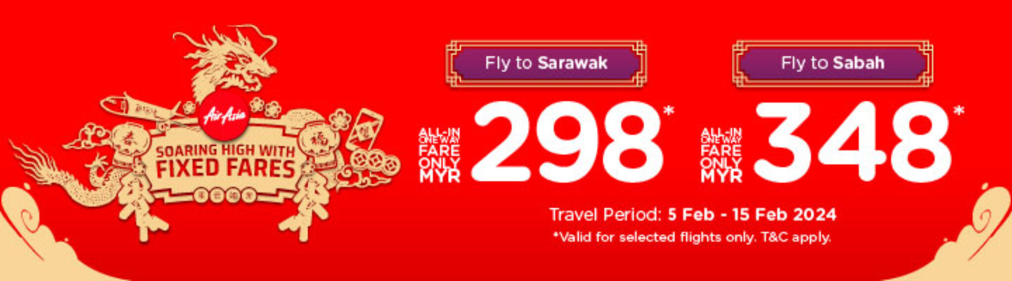 AirAsia's Unbeatable Fixed Low Fares Fly Home for Chinese New Year