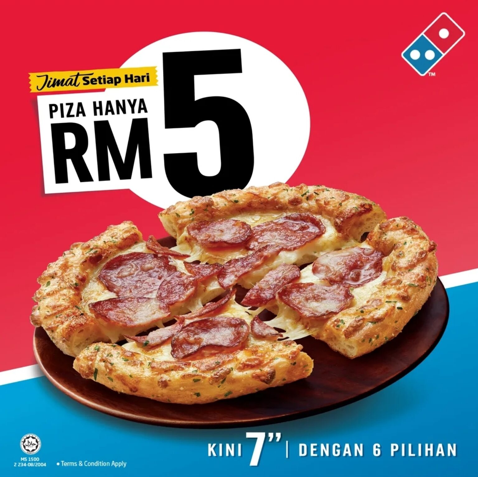 Domino's Pizza Personal Pizza for Only RM5!