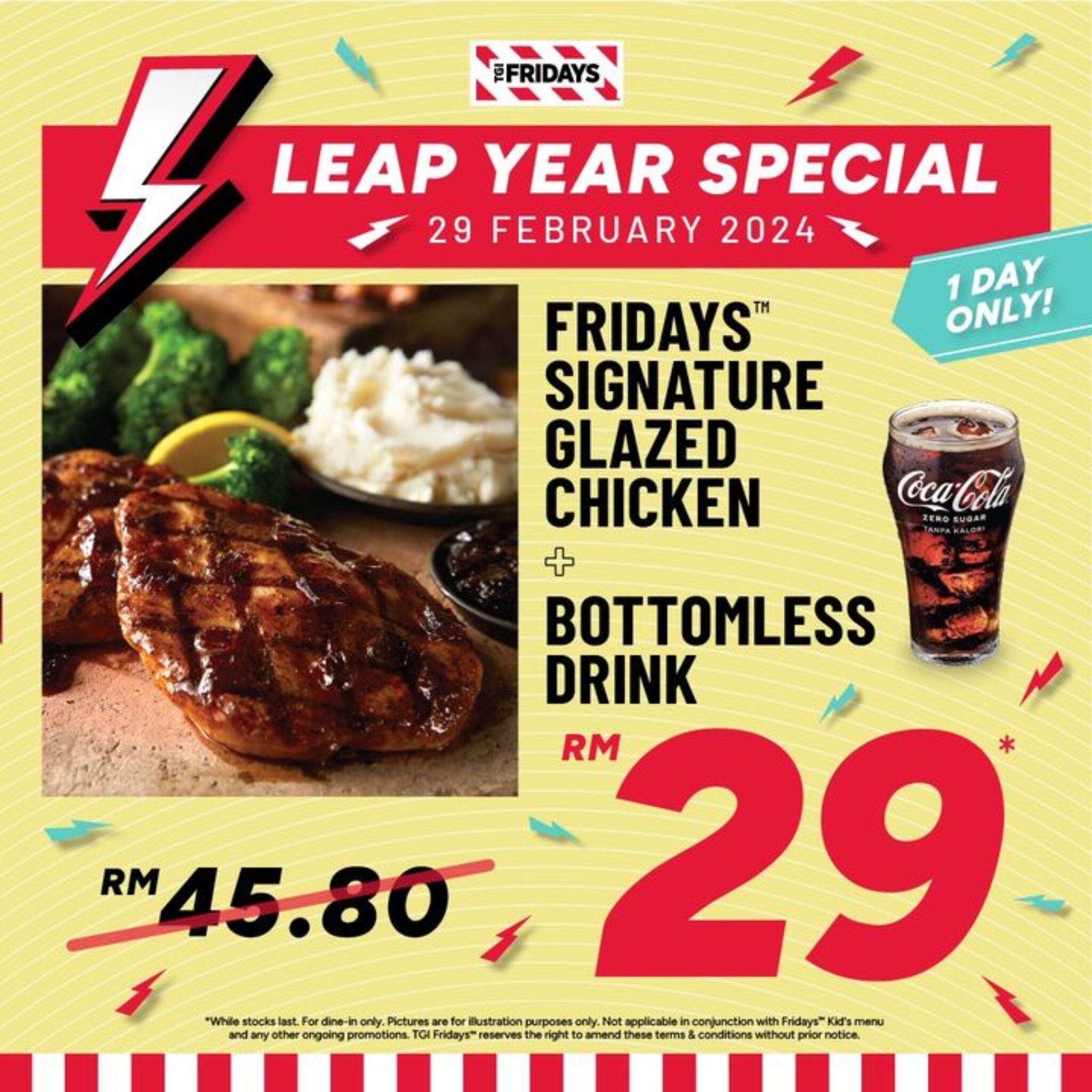 TGI Fridays Leap Year 2024 Special Promo Grab Signature Glazed Chicken