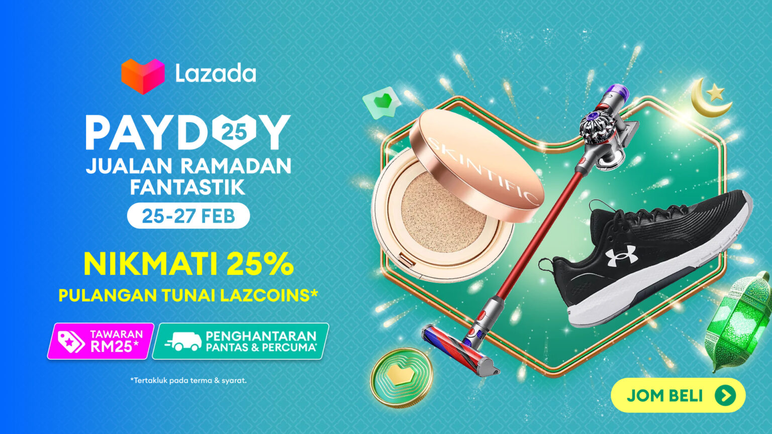 Lazada Payday Jualan Ramadan 25-27 February 2024 Vouchers