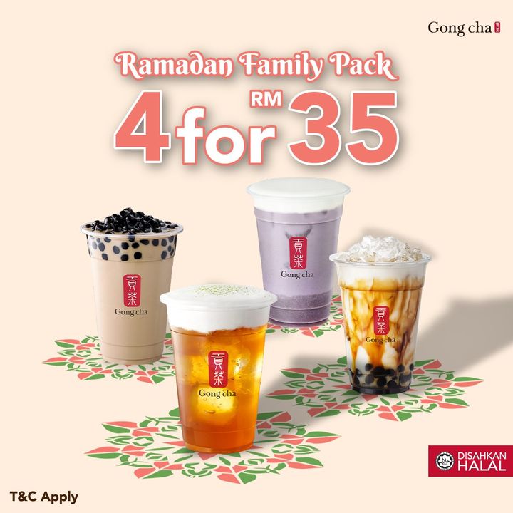 Gong Cha Ramadan 2024 Deal Quench Your Thirst with the Family