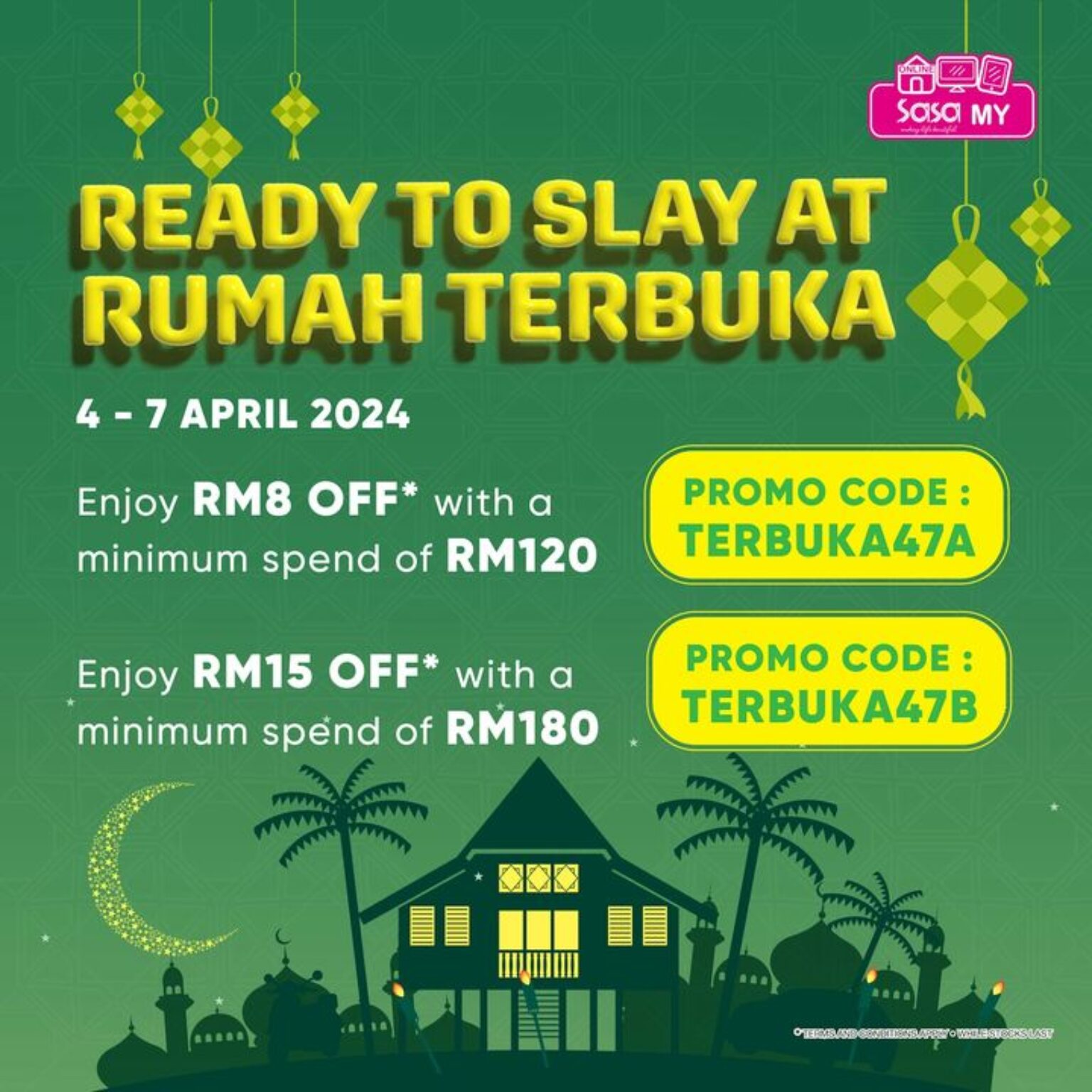 SaSa Raya 2024 Sale Promo codes
