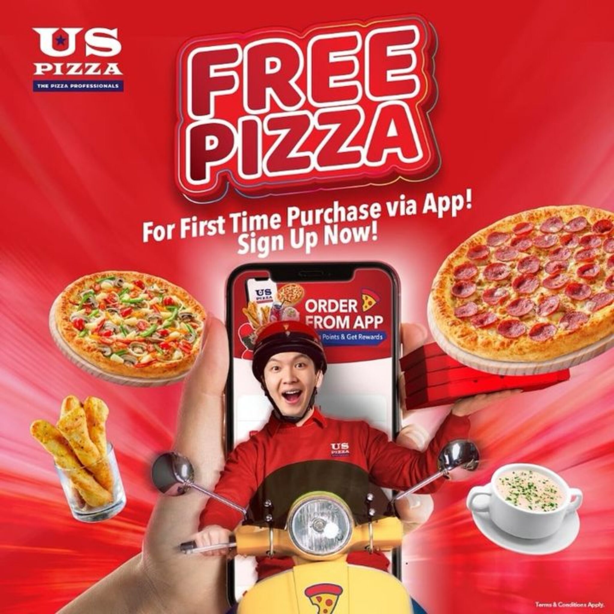 US Pizza - Savor the Flavor: Your First Taste is On Us