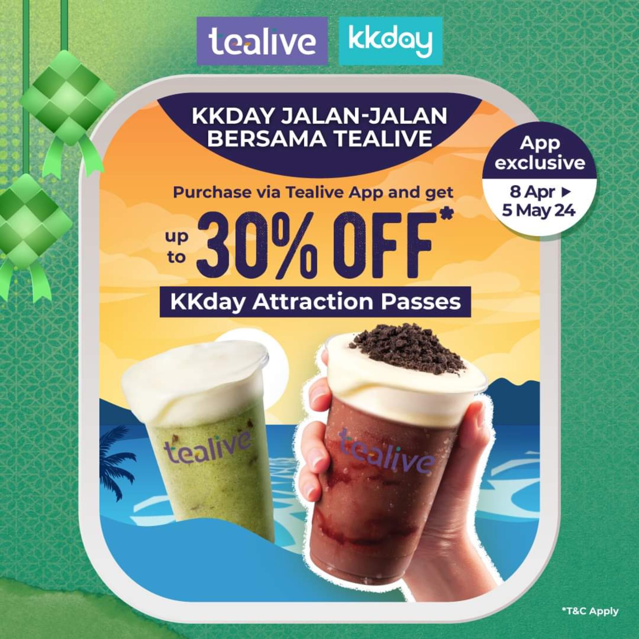 Tealive X KKDay Promo Apr/ May 2024 - Your Ticket to Adventure