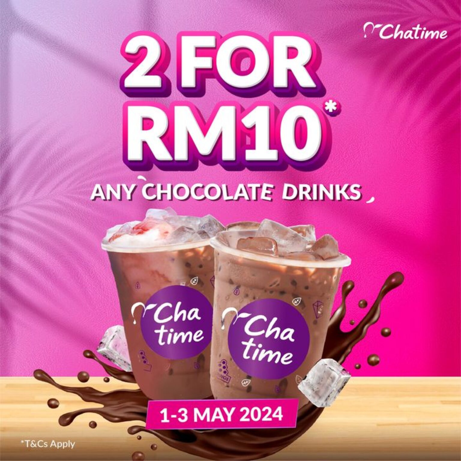 Chatime: Labour Day 2024 Chocolate Drink Promo | May 2024