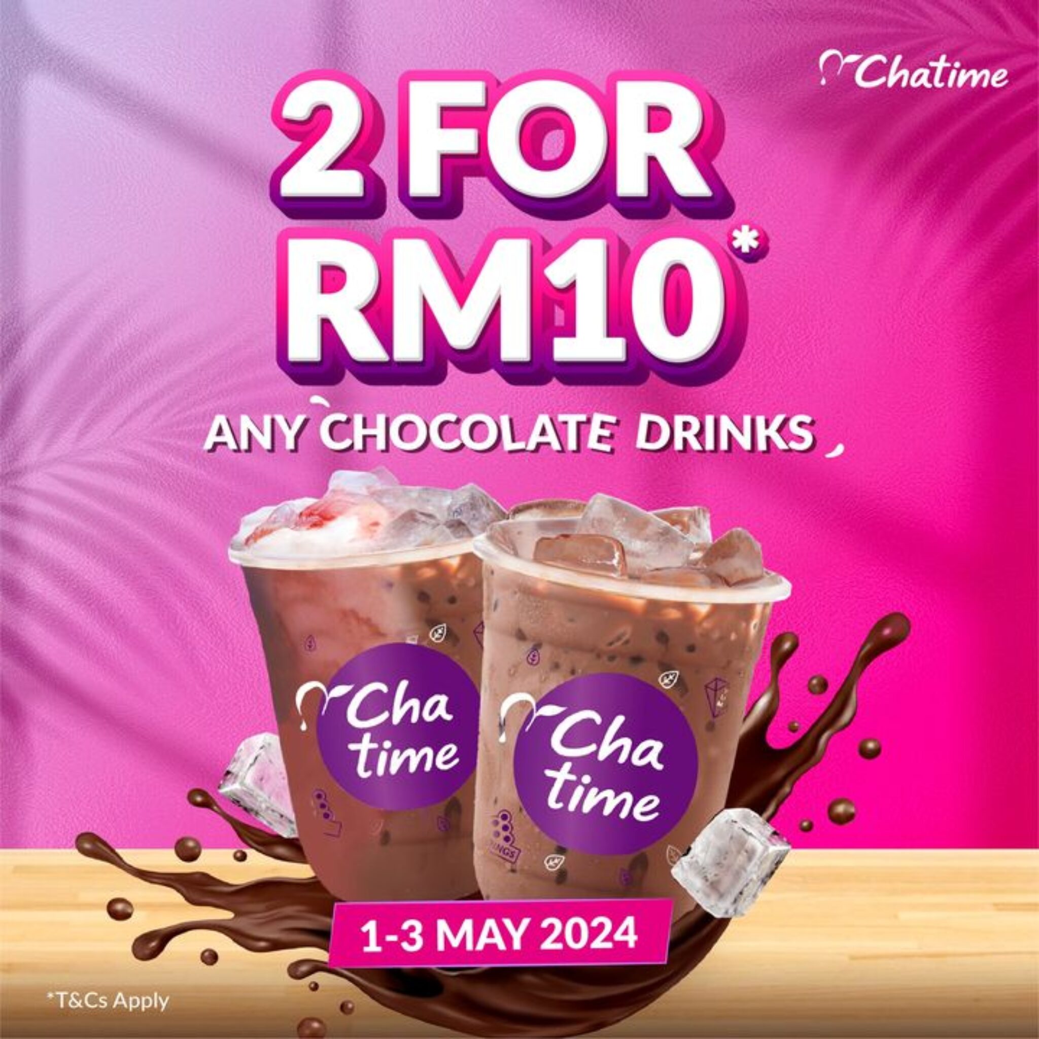 Chatime Labour Day 2024 Chocolate Drink Promo May 2024