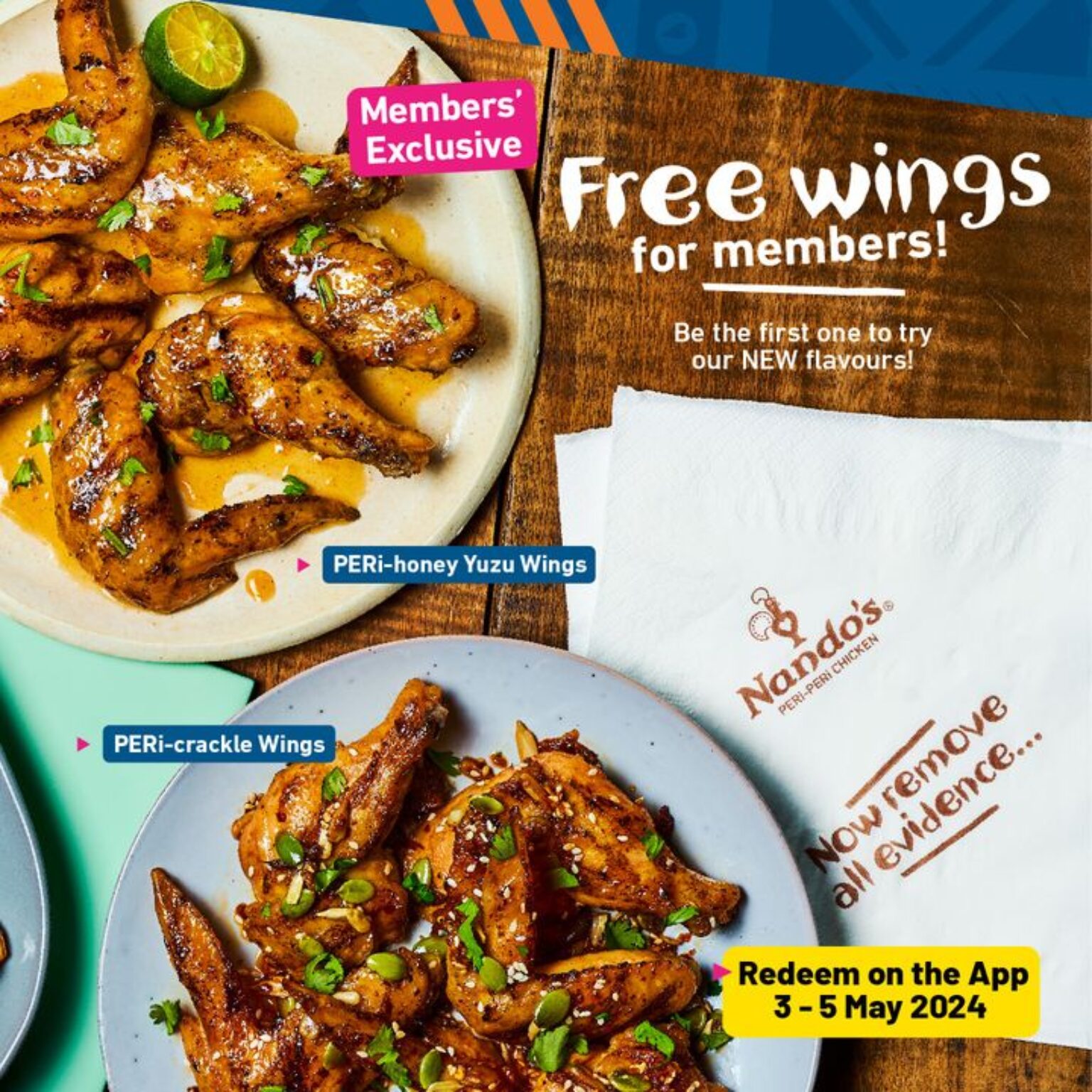 Nando's Malaysia: Wings Fly FREE Promo - May 2024*