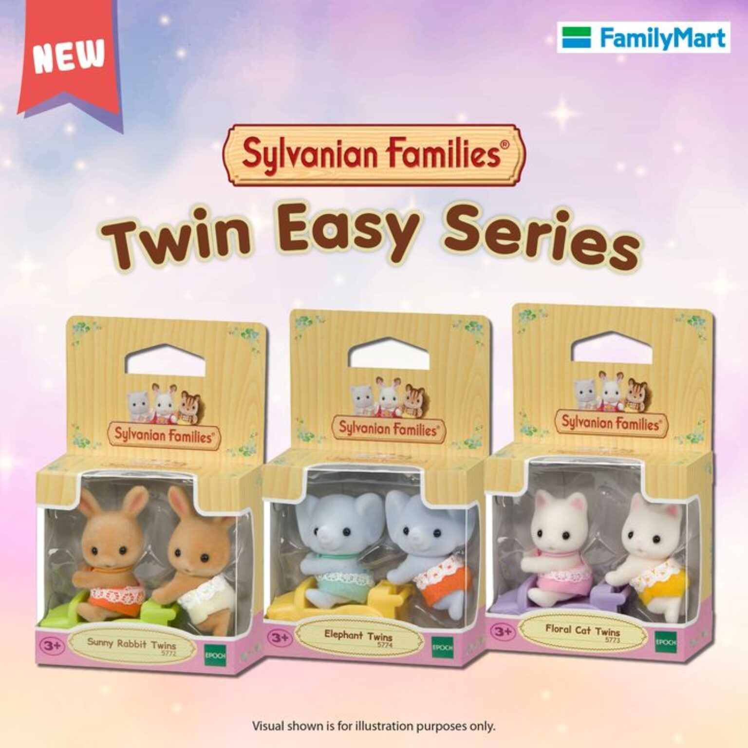 FamilyMart Unbox a World of Fun with Sylvanian Families Twins Easy Series and Baby Forest