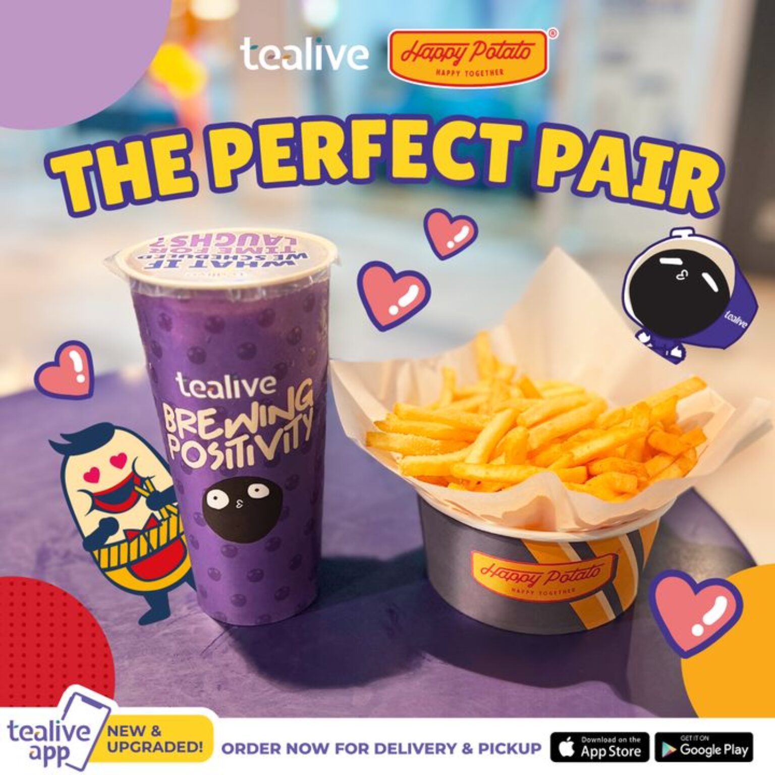 Tealive Bubble Tea and Fries Combo Promo - May 2024 promo