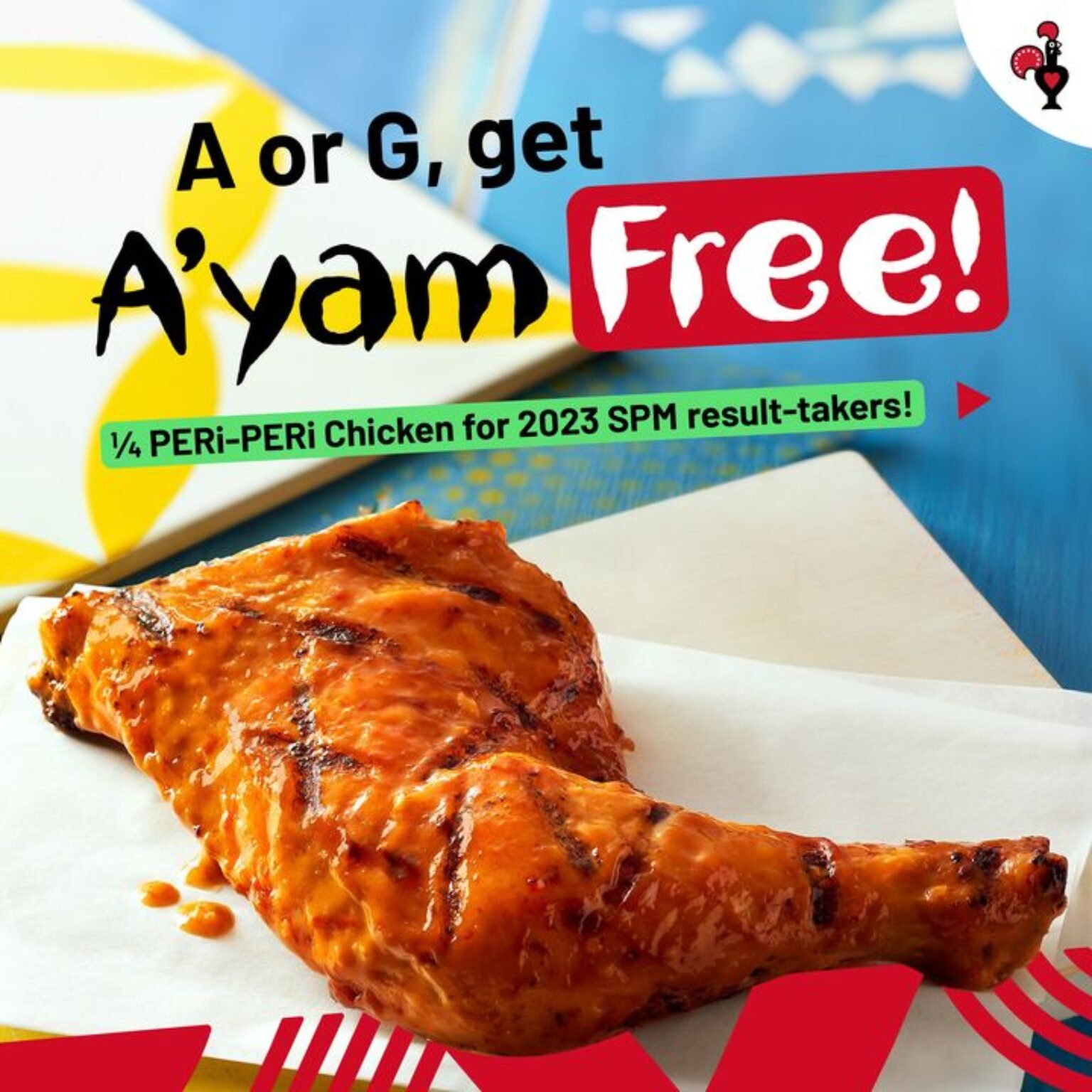 Nando's Score a Free 1/4 PERiPERi Chicken with Your 2023 SPM Result