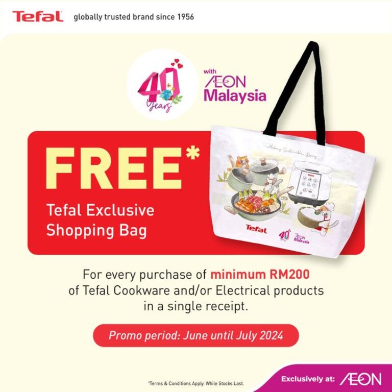 Celebrate 40 Years with AEON and Tefal Promotion June 2024