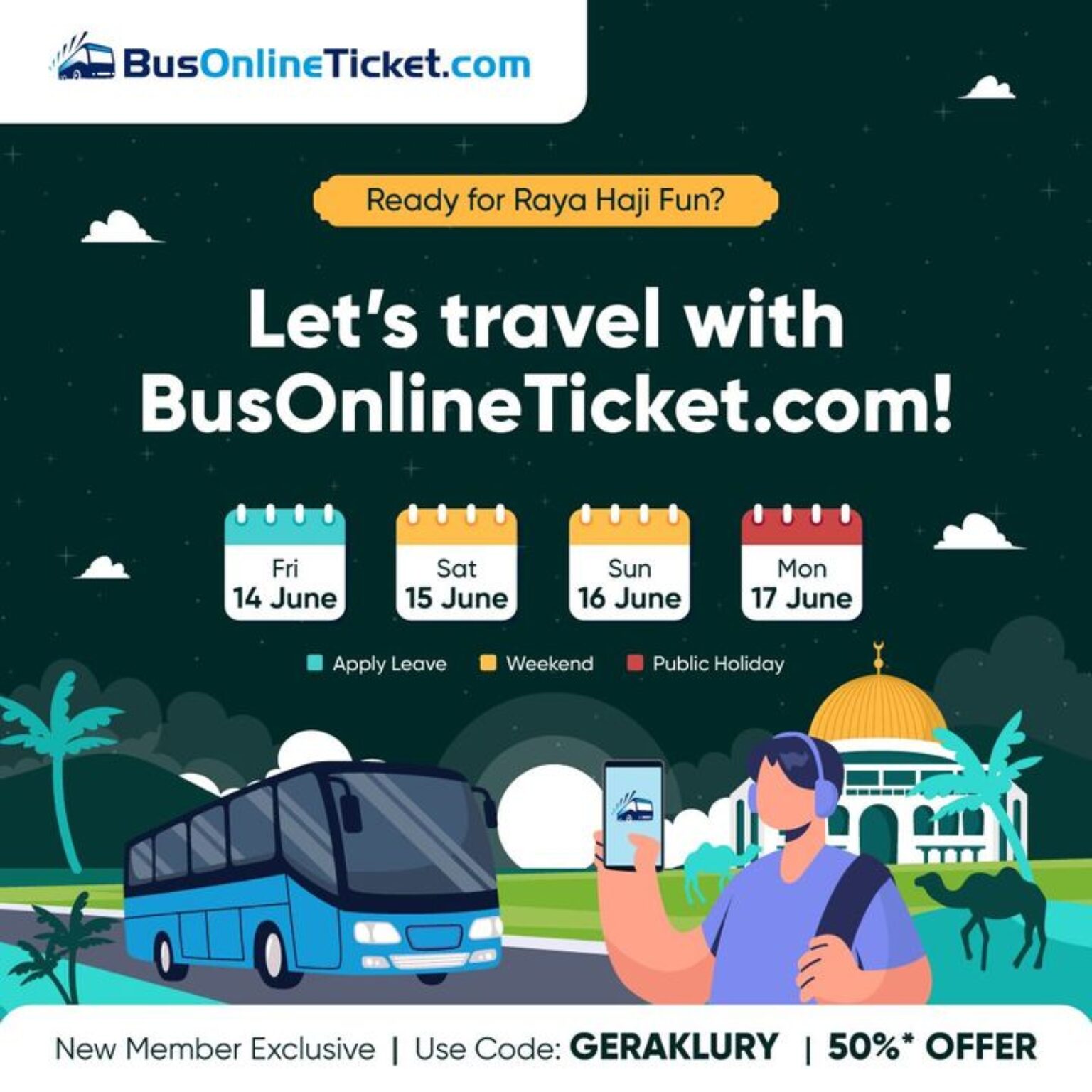 Plan Your Perfect Raya Haji Getaway with BusOnlineTicket.com ...