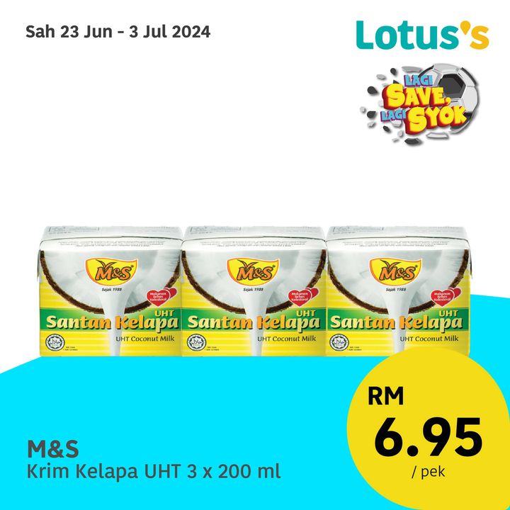 M&S UHT Coconut Milk - RM 6.95 per pack