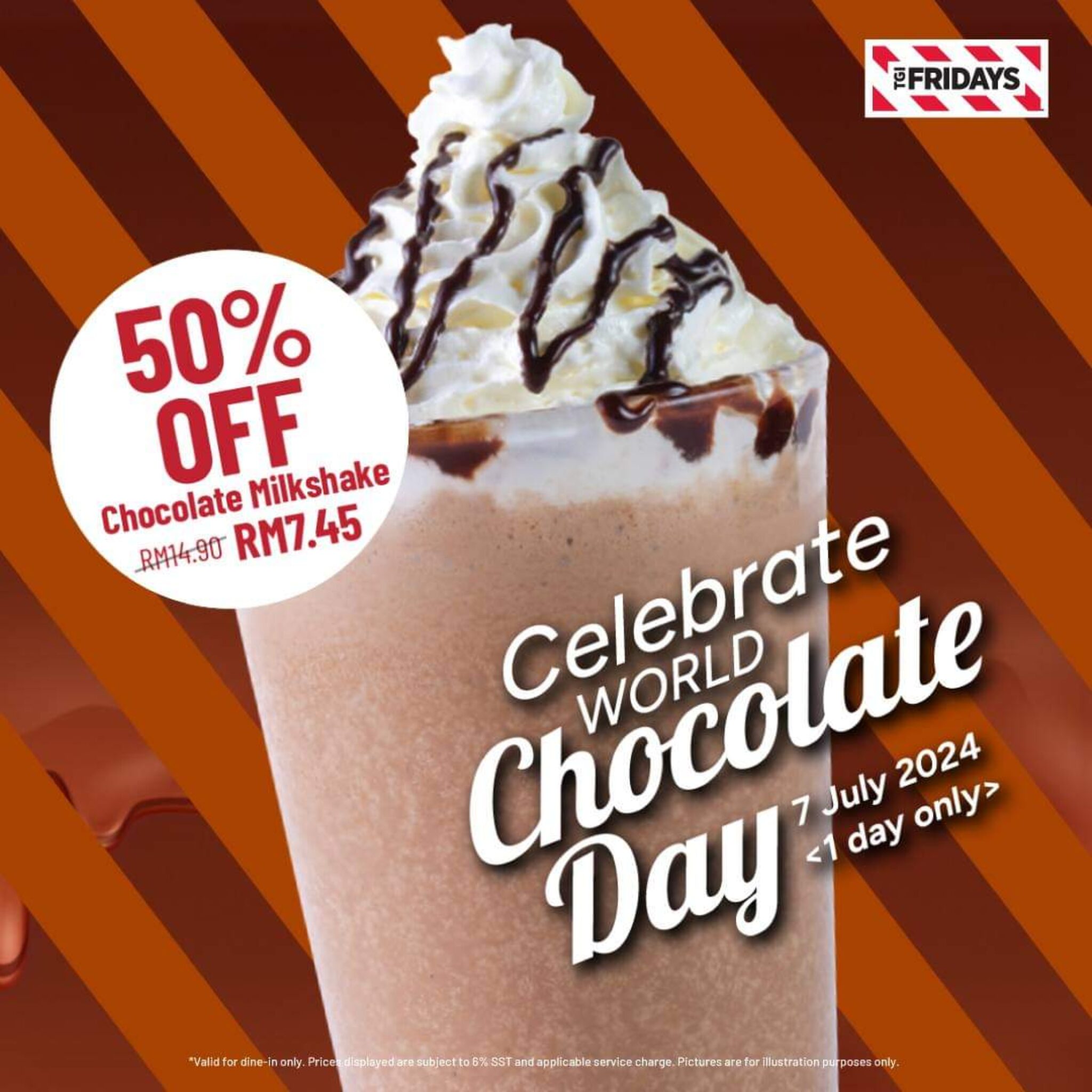 Celebrate World Chocolate Day at TGI Fridays Malaysia July 2024!