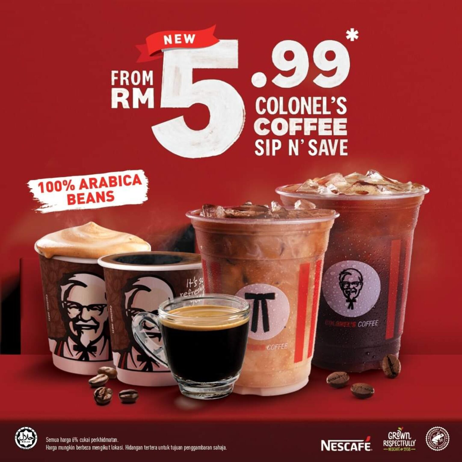 KFC Colonel's Coffee: Now with 100% Arabica Beans