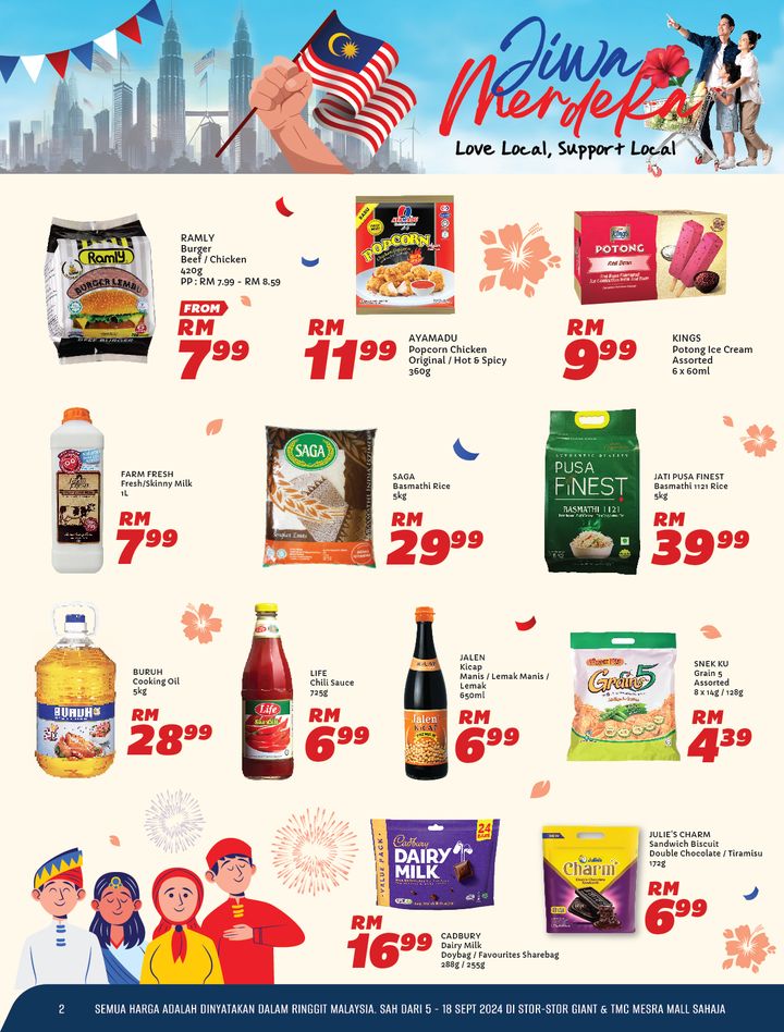 Giant Malaysia Day Promotion - Food Deals