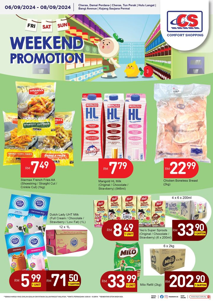 Image of a promotion for packaged instant noodles with discount and price details.