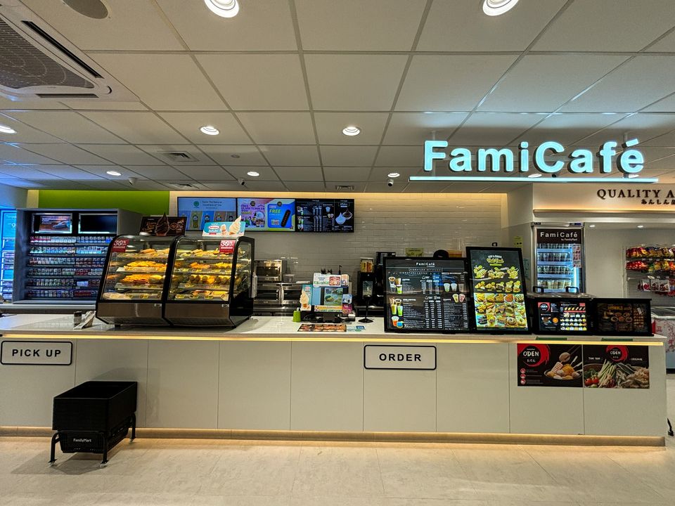 FamilyMart food and drink selection