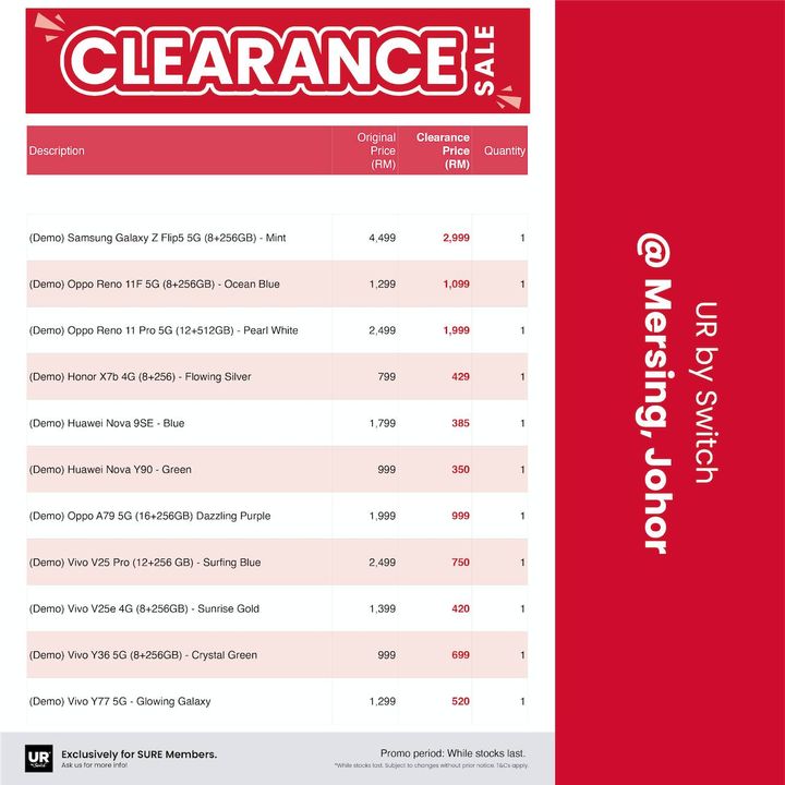 Urban Republic Clearance Sale - Outlet Promotion