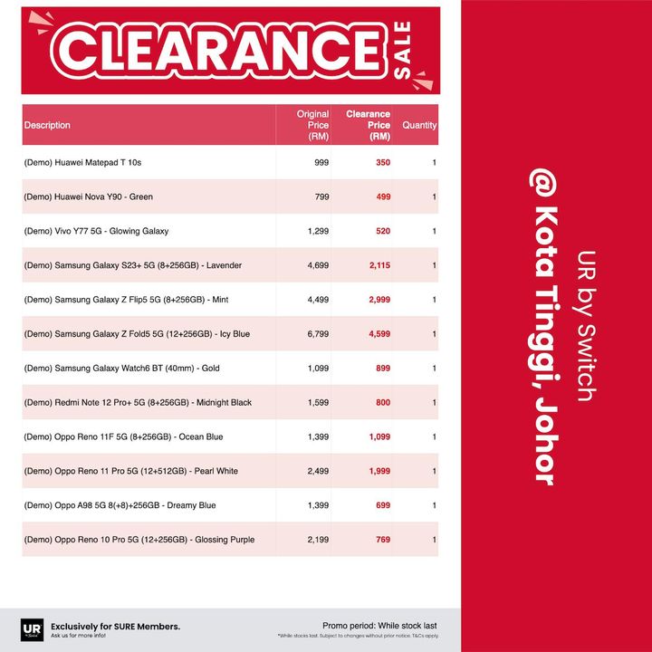 Urban Republic Clearance Sale - Outlet Promotion