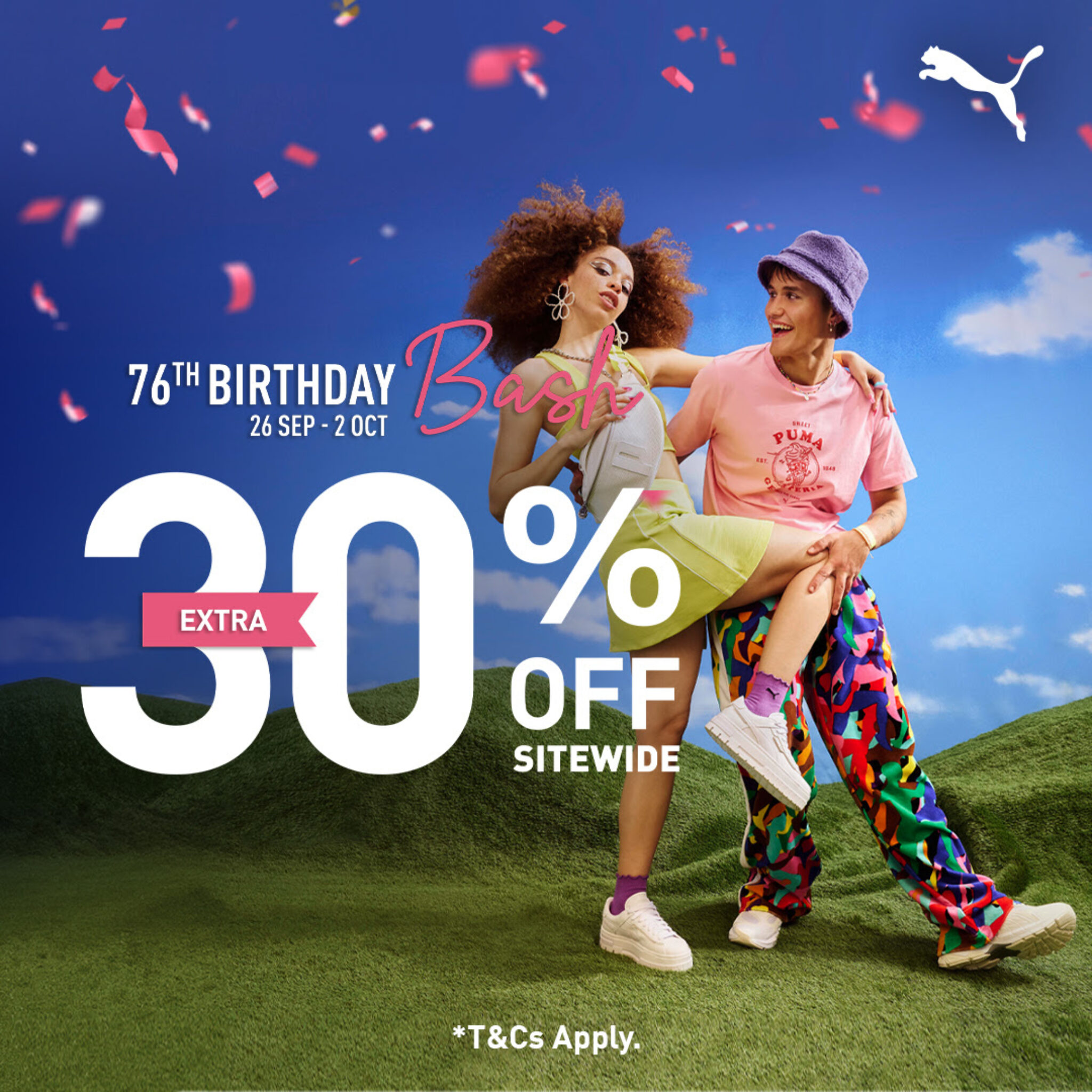 PUMA Malaysia Birthday Bash Extra 30 Off Sitewide Until 2 October 2024!