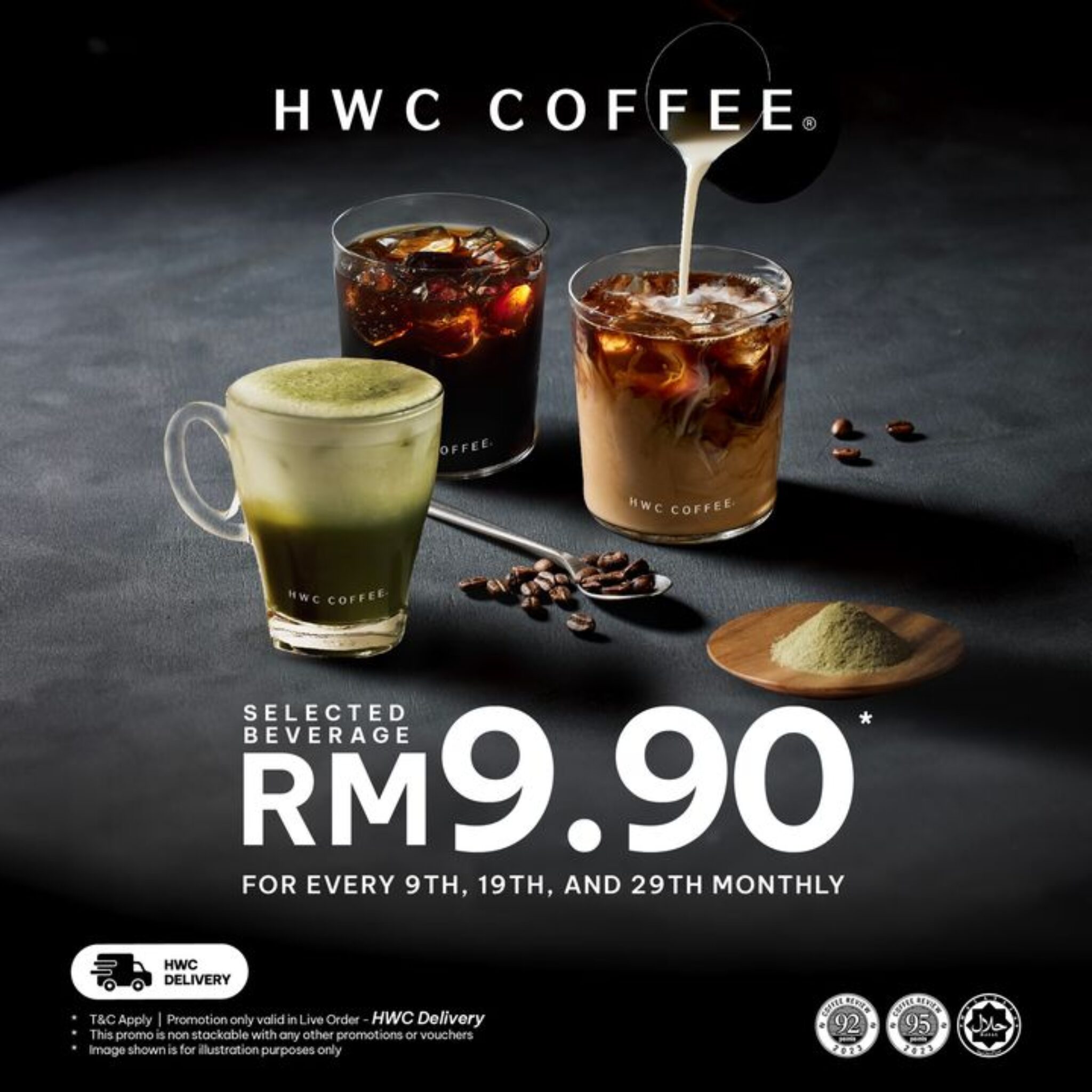 HWC Coffee's October 2024 Delight RM9.90 Beverages & Big Savings!