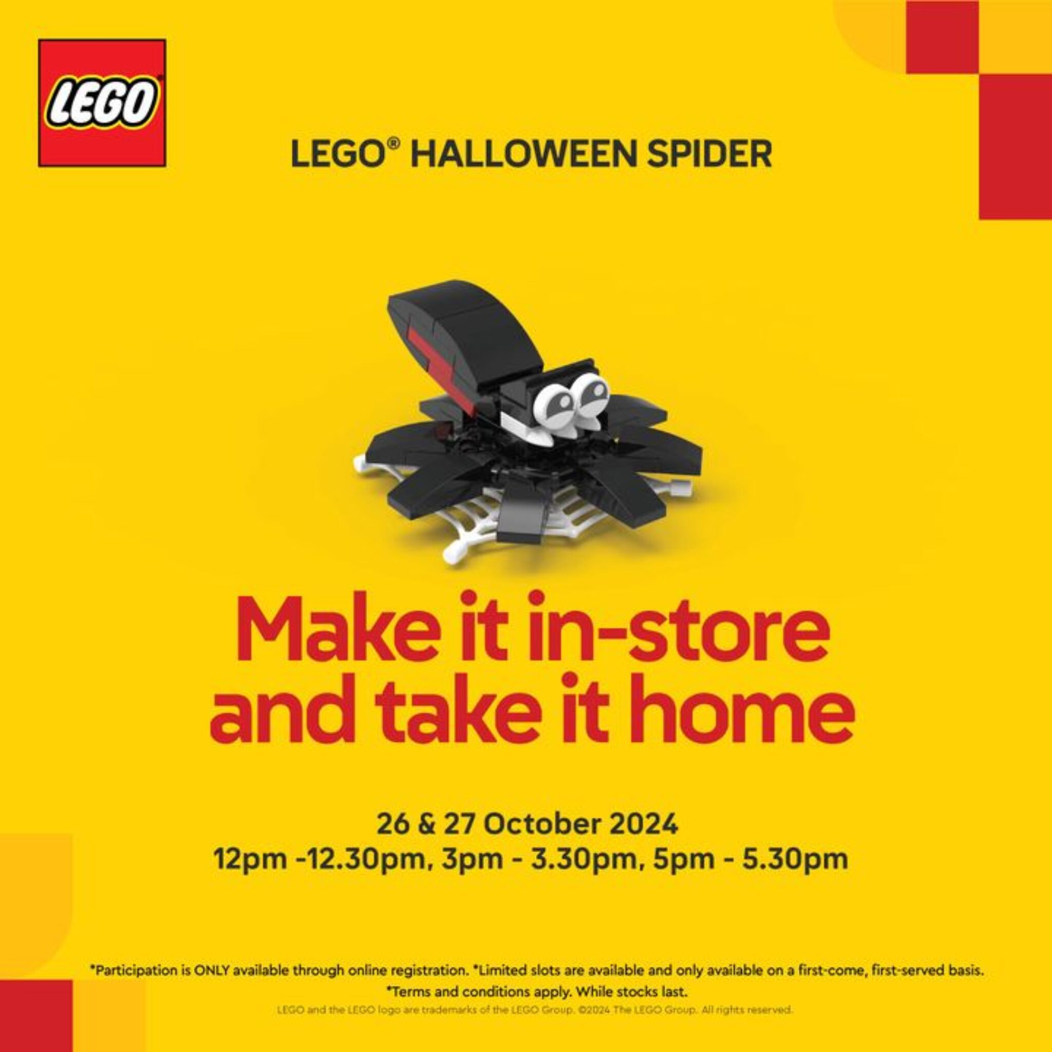 Get a FREE LEGO® Halloween Spider at LEGO Certified Stores! (October 2024)