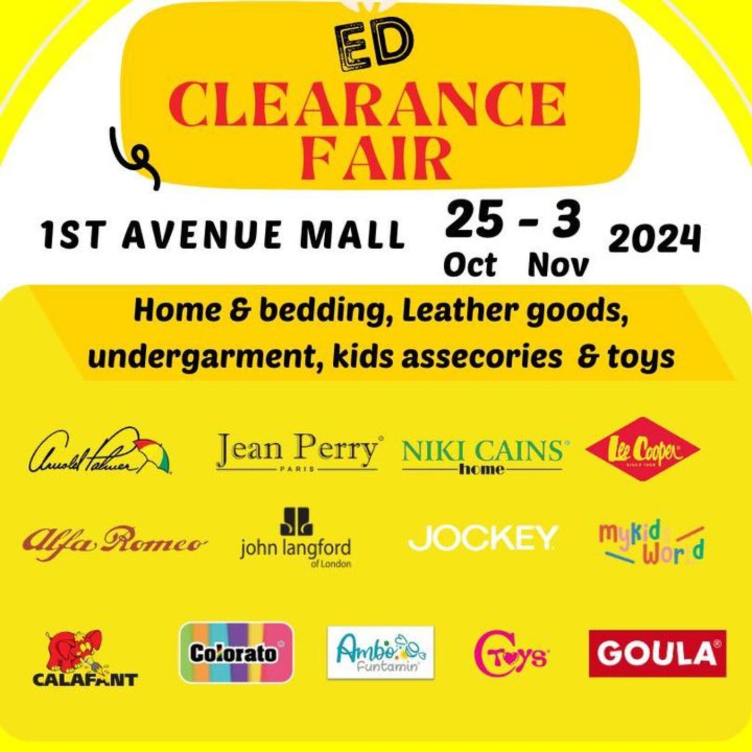 ED Fest Bedding & Fashion Warehouse Sale Huge Discounts on Top Brands!