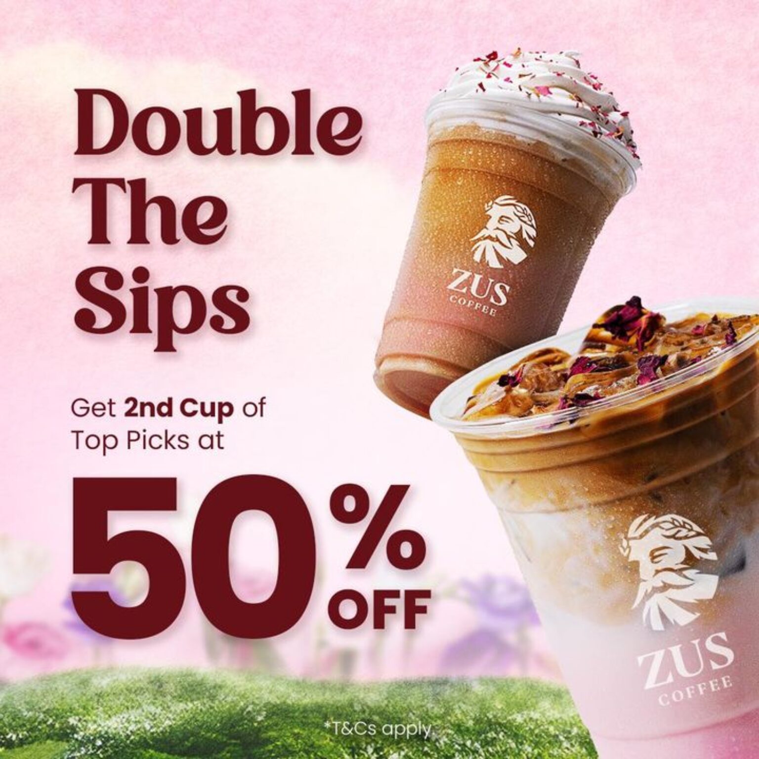 50 Off Your Favorite ZUS Coffee Drinks This October!