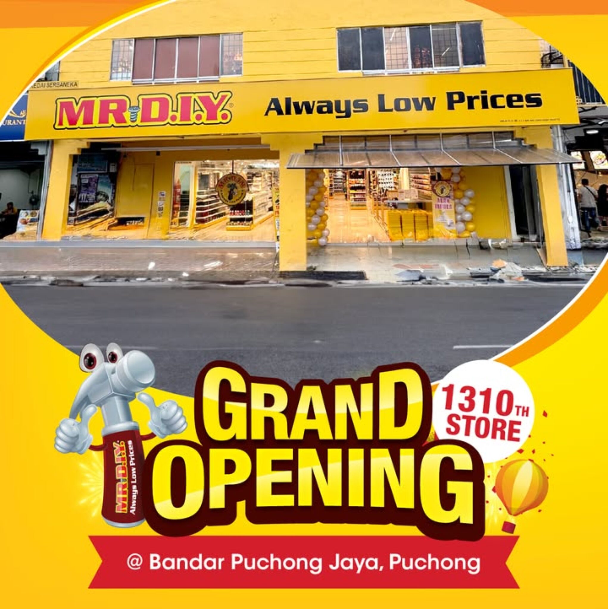 Mr.diy Puchong Jaya Grand Opening: Free Gifts & Savings Await!