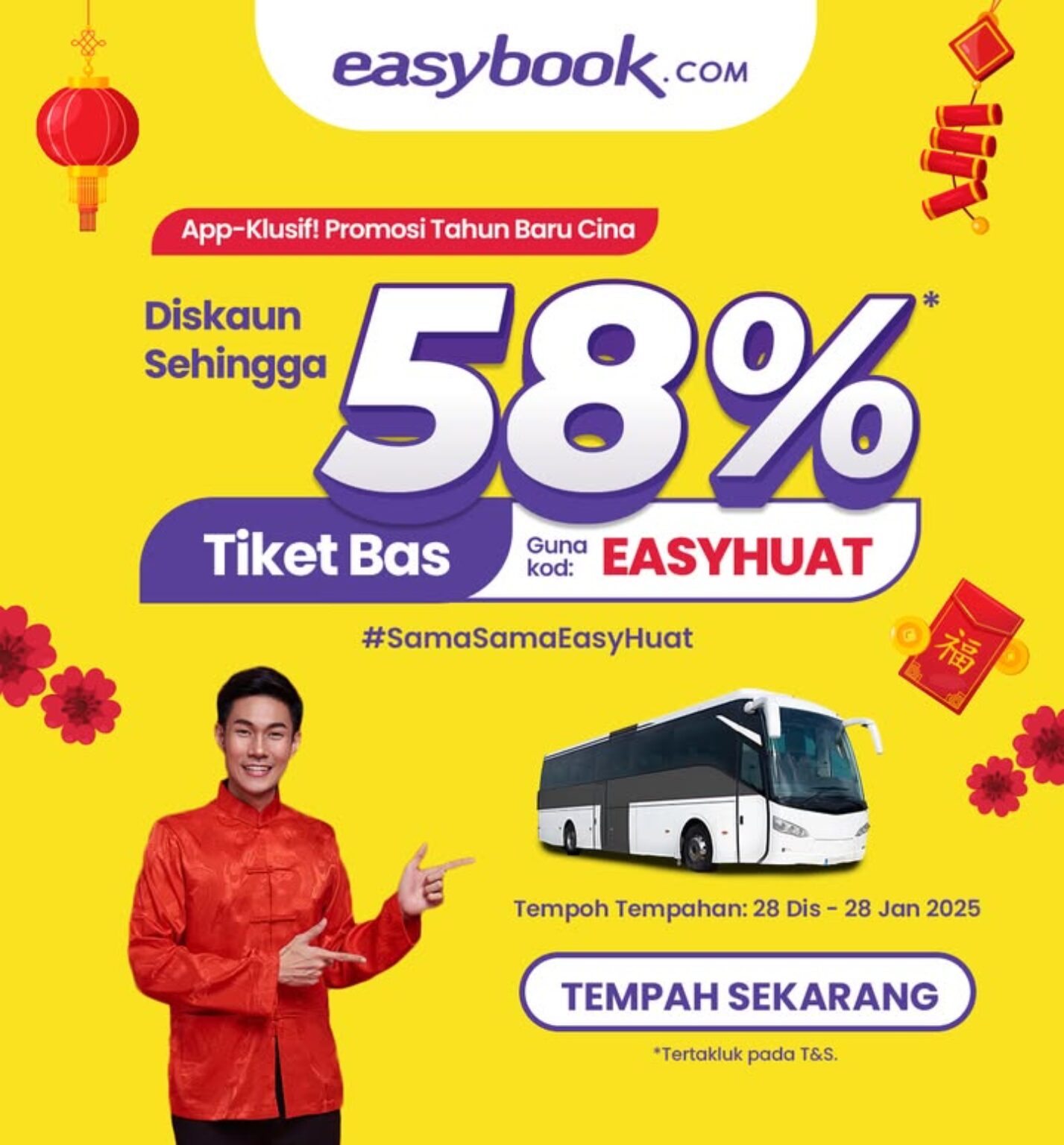 Up to 58 Off Bus Tickets for Chinese New Year 2025!