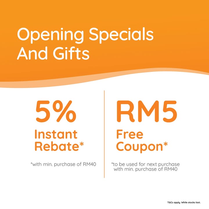 Exciting deals at Guardian Mercato Kulim's opening!
