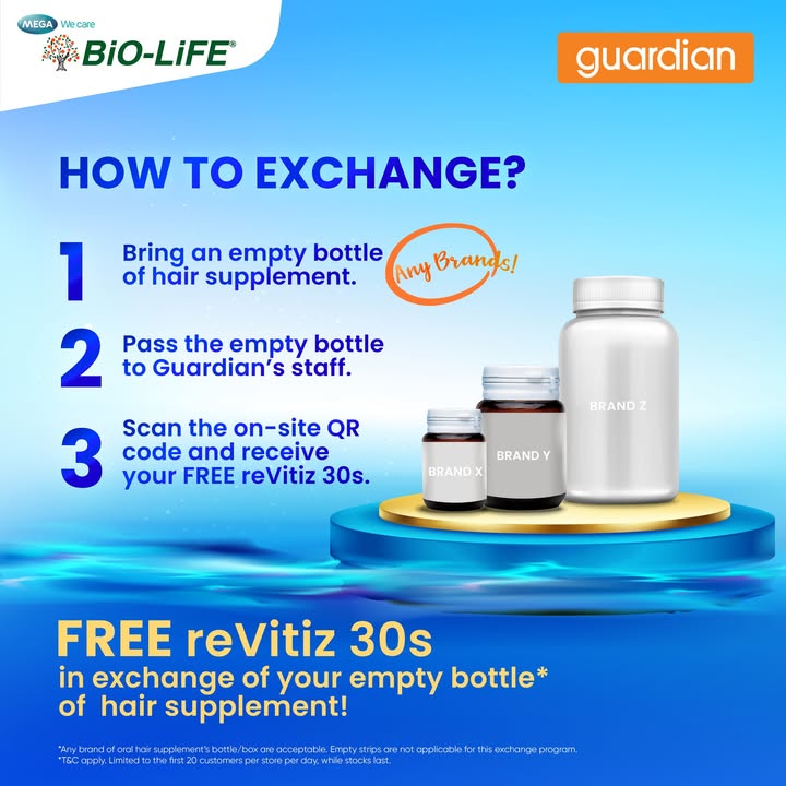 Promotion details for BiO-LiFE reVitiz supplement giveaway