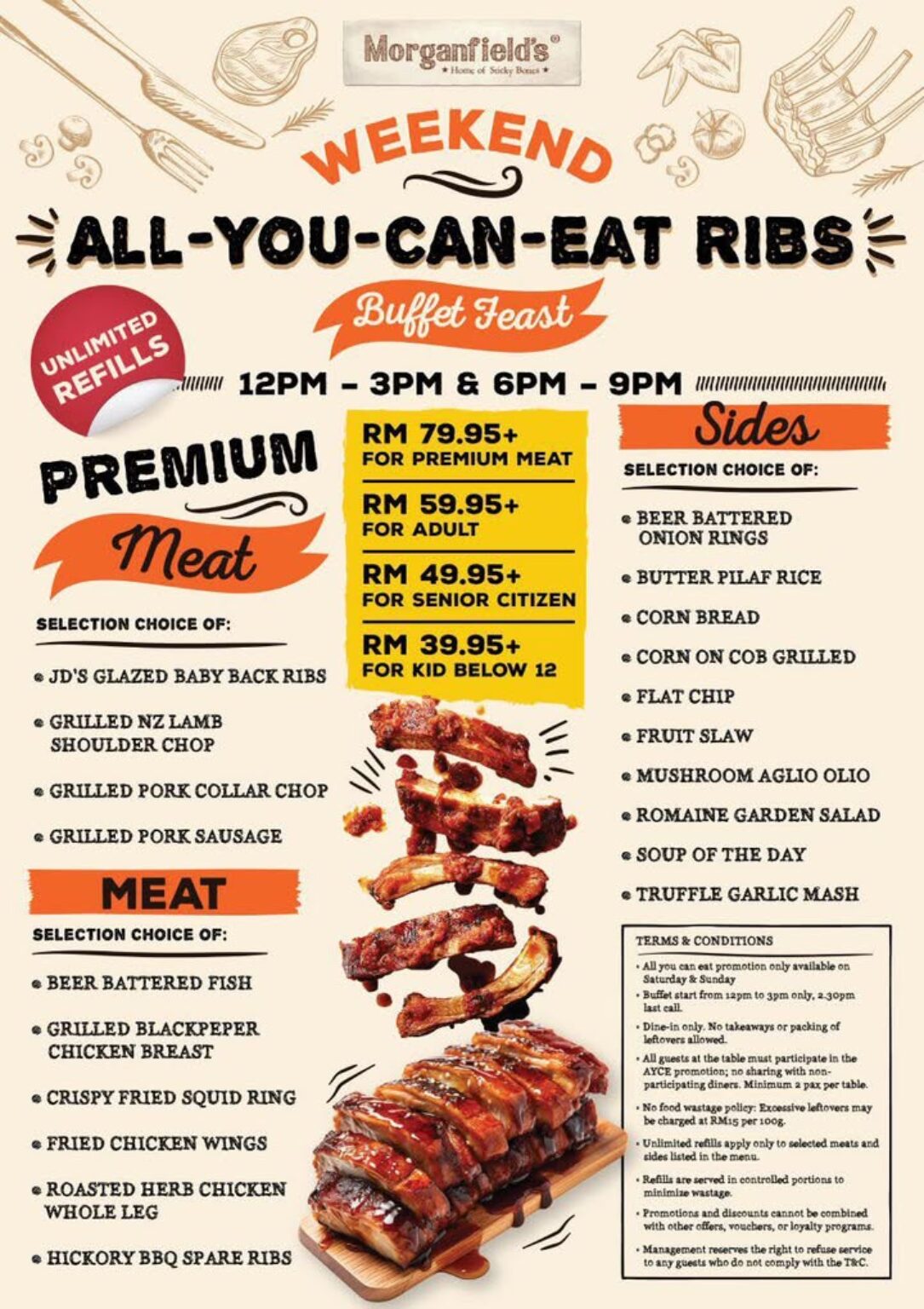 Indulge in a Mouth-Watering ‘All You Can Eat Ribs’ Feast at Morganfield ...