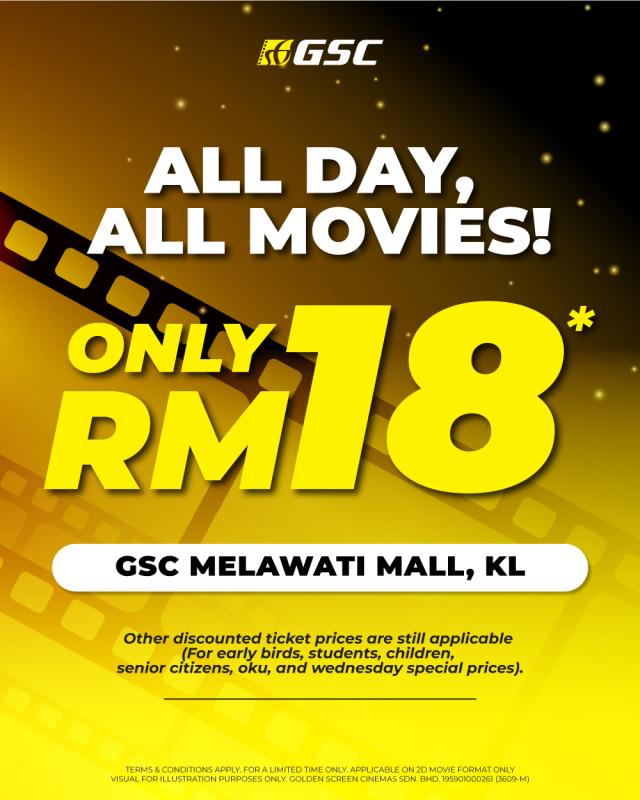 Flat Rate Promo at GSC Melawati Mall KL