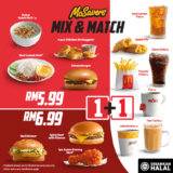 McDonald’s McSavers Mix & Match For Just RM5.99
