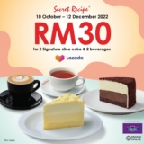 Secret Recipe RM30 for 2 Signature slice cakes and 2 Beverages Promotion