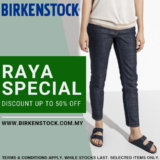 Birkenstock Raya Special Up to 50% Off Promotion
