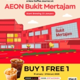 Kenangan Coffee’s Buy One Get One Free Promotion at AEON Bukit Mertajam!